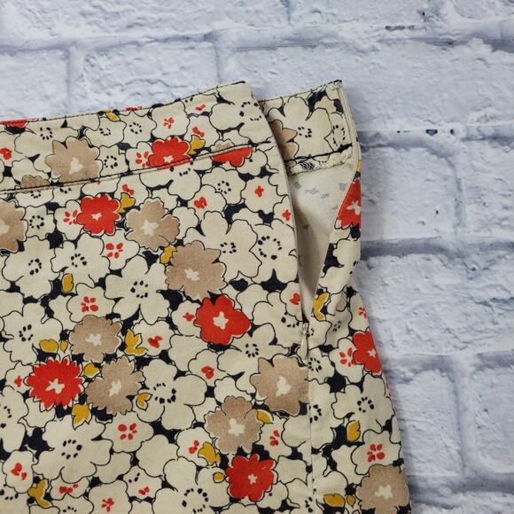 Loft Softly Sueded Floral Demure Pencil Skirt size 4 - Picture 3 of 7